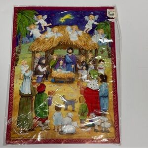 Paper Nativity Advent Calendar by Richard Sellmer Verlag 783 Made in Germany NIP